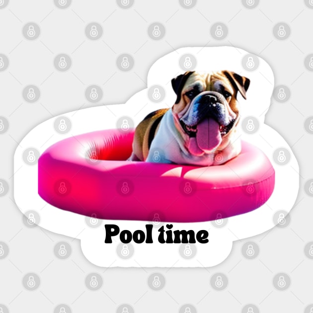 Bulldog pool float hot sale